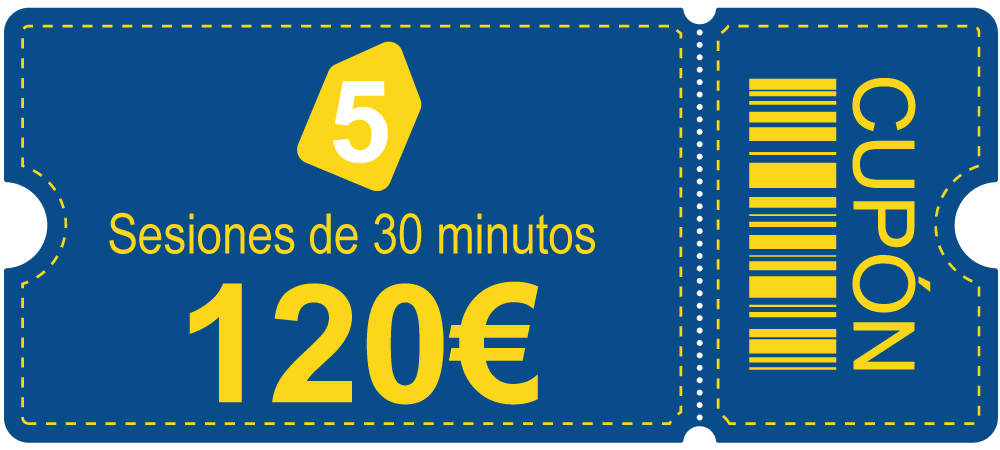Bono 5 sesiones 30 min 120€